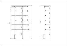 SECO - Garde corps fixation latérale - Kit 2 mètres Anthracite