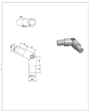 SECO - Coude articulé - Ø16 Anthracite