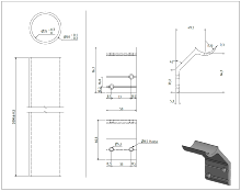 SECO - Rampe d'escalier - Kit 2 mètres Gris Inox