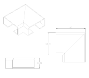 COUDE 90° POUR MAIN COURANTE ALU 25x60MM